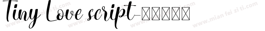 Tiny Love script字体转换